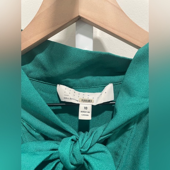 Osman Yousefzada X RTR Bow Front Ruffle Dress Size 10 - Picture 8 of 12